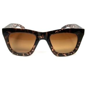 Cat Eye Sunglasses Dena Vintage Thick Square Frame